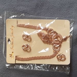 Necklace Set with Earrings, Bracelet and Ring New